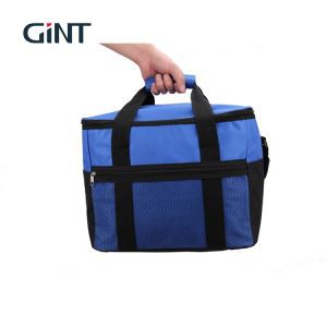 पॉलिएस्टर 12 डिब्बे पिकनिक लंच कूलर बैग